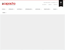 Tablet Screenshot of caprachosoluciones.com